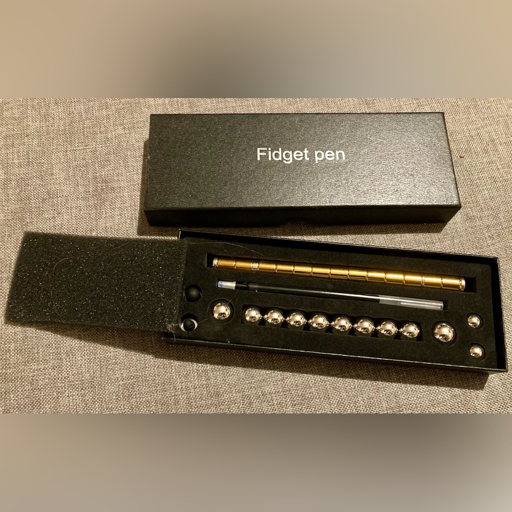 Gold/Black Fidget Pen